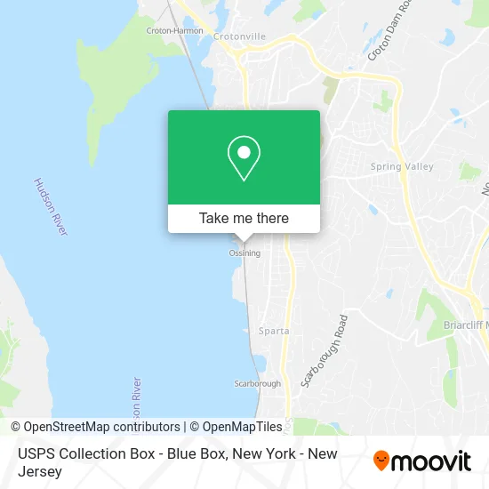 USPS Collection Box - Blue Box map