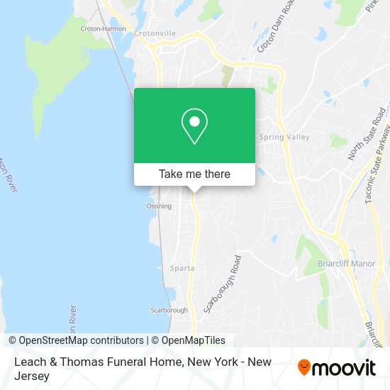 ¿Cómo llegar a Leach & Thomas Funeral Home en Ossining, Ny en autobús o ...