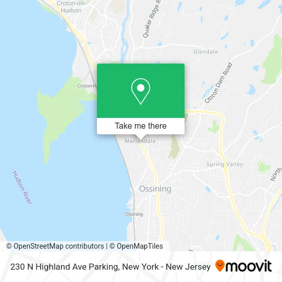 230 N Highland Ave Parking map