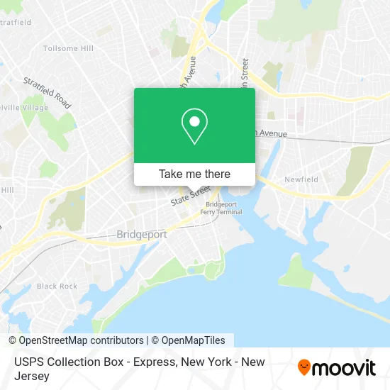 USPS Collection Box - Express map