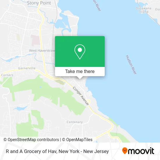 R and A Grocery of Hav map