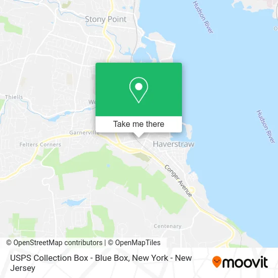 USPS Collection Box - Blue Box map