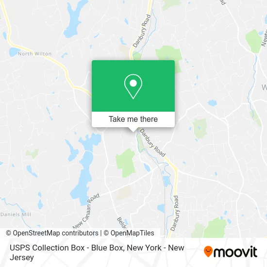 USPS Collection Box - Blue Box map