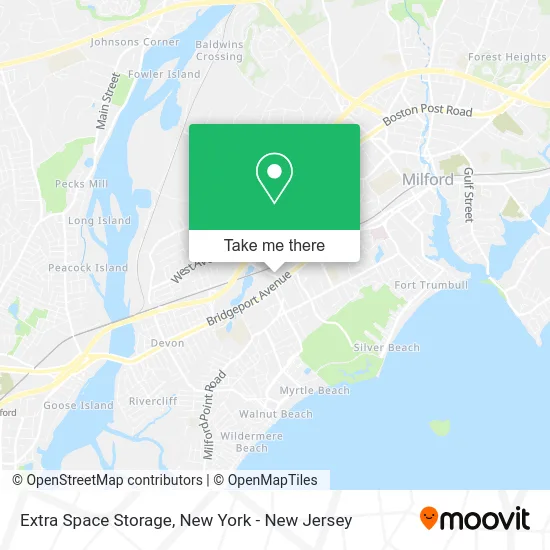 Extra Space Storage map