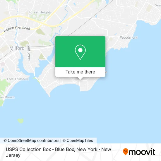 USPS Collection Box - Blue Box map