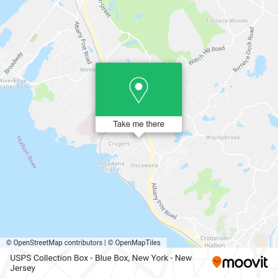 USPS Collection Box - Blue Box map