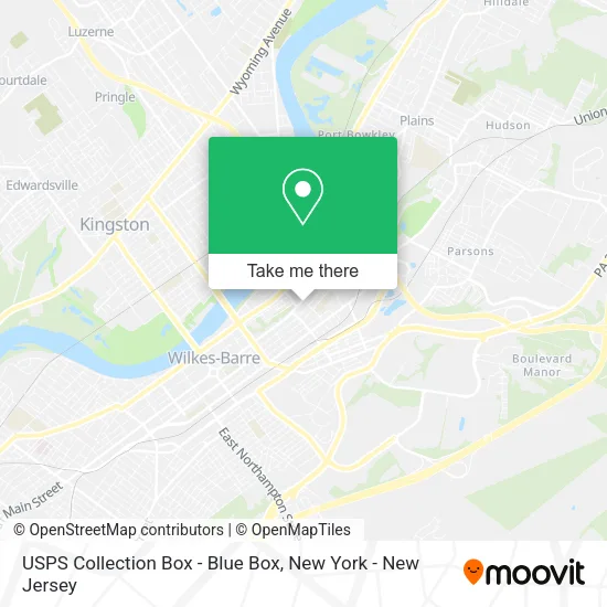 USPS Collection Box - Blue Box map