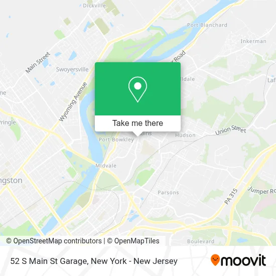 52 S Main St Garage map