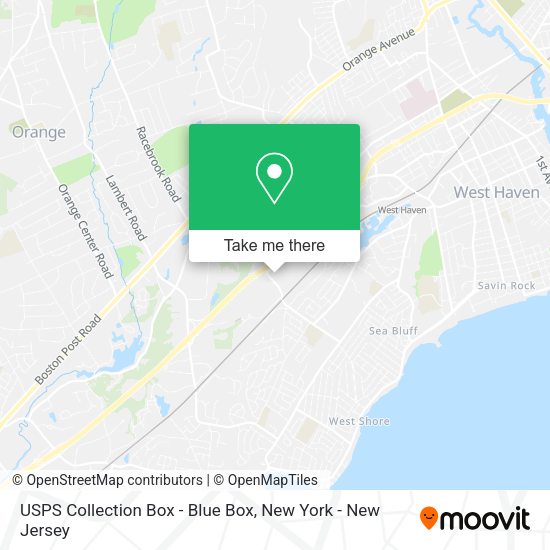 USPS Collection Box - Blue Box map