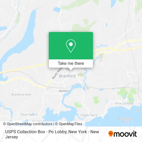 USPS Collection Box - Po Lobby map