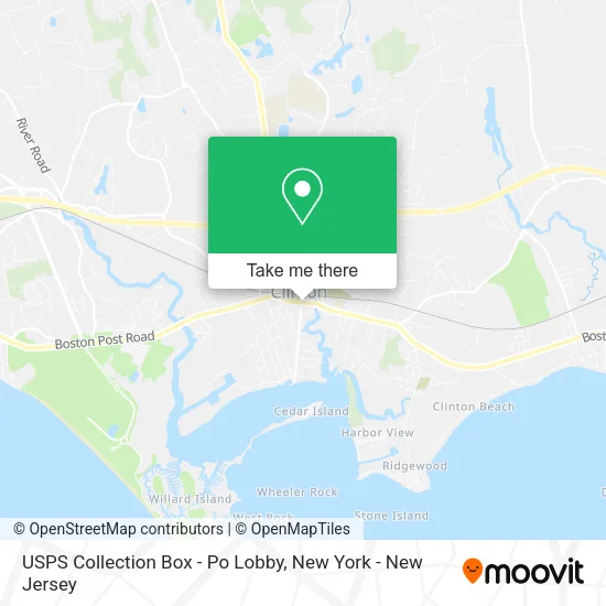 Mapa de USPS Collection Box - Po Lobby
