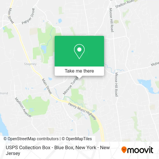 USPS Collection Box - Blue Box map