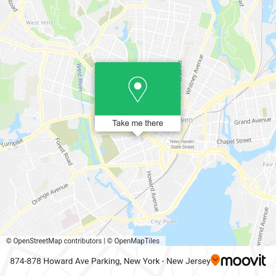 874-878 Howard Ave Parking map