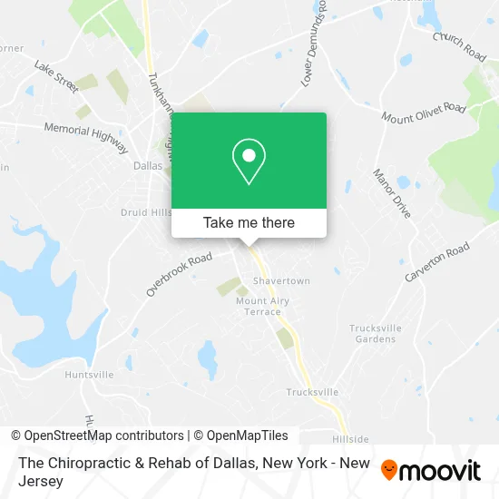 The Chiropractic & Rehab of Dallas map