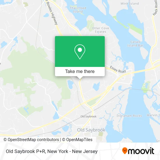 Old Saybrook P+R map