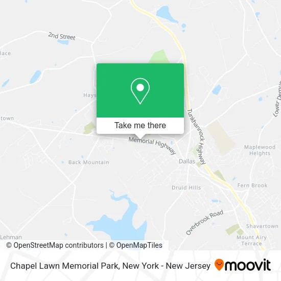 Chapel Lawn Memorial Park map