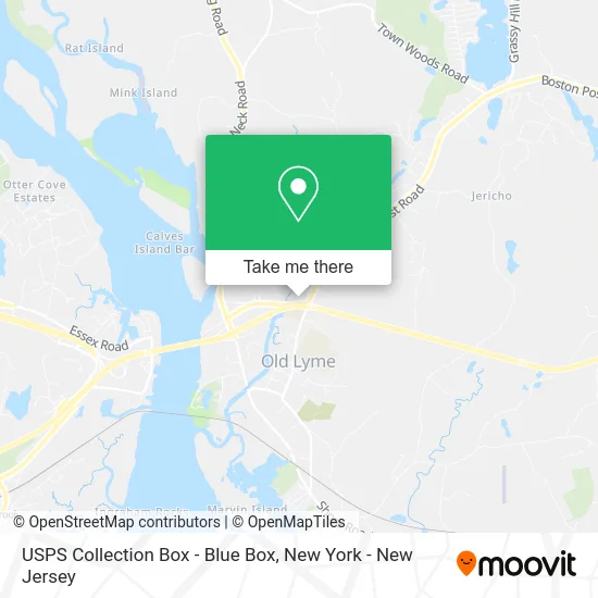 USPS Collection Box - Blue Box map