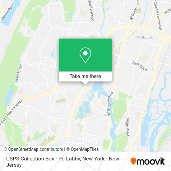 USPS Collection Box - Po Lobby map