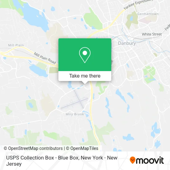 USPS Collection Box - Blue Box map