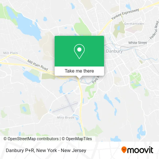 Danbury P+R map