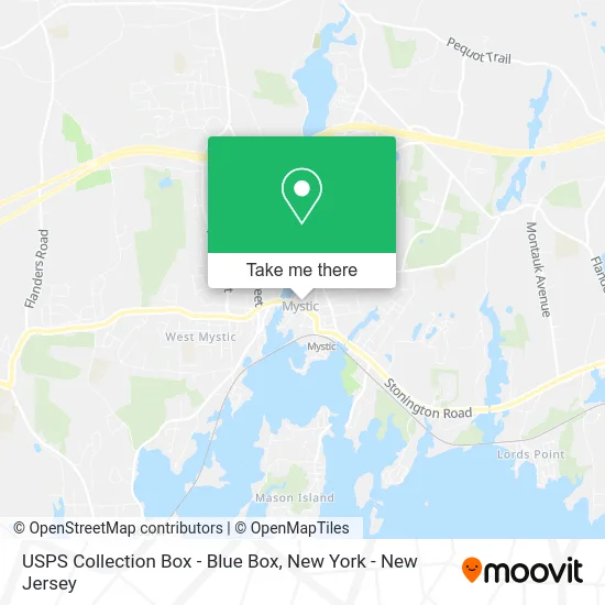 USPS Collection Box - Blue Box map