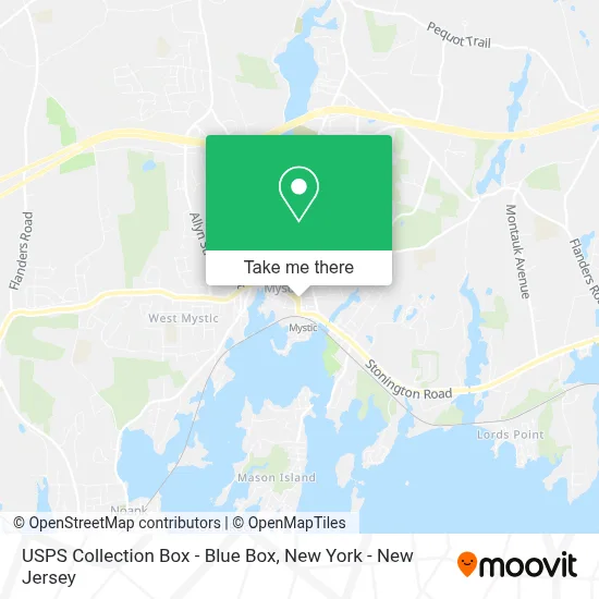 USPS Collection Box - Blue Box map