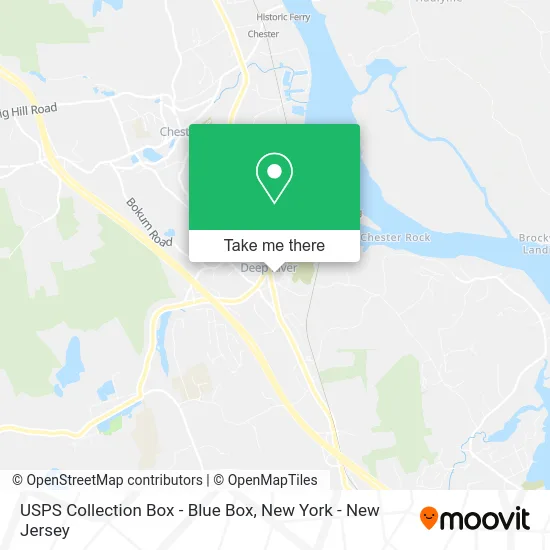 USPS Collection Box - Blue Box map