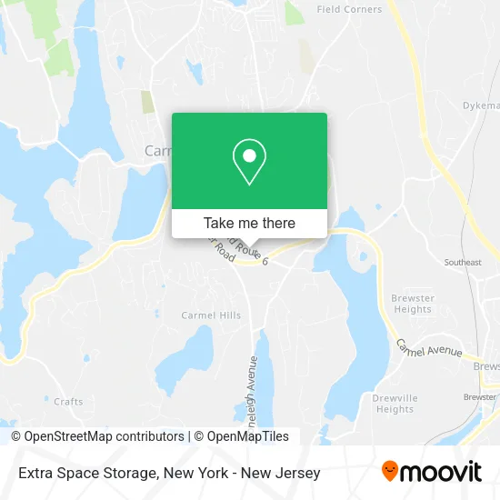 Extra Space Storage map