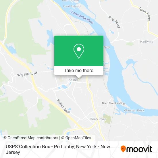 USPS Collection Box - Po Lobby map