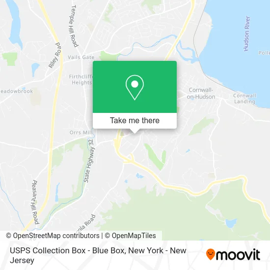 USPS Collection Box - Blue Box map