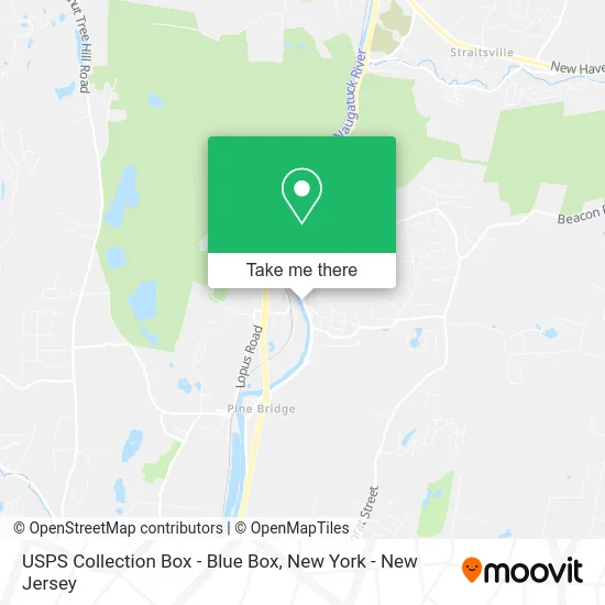 USPS Collection Box - Blue Box map