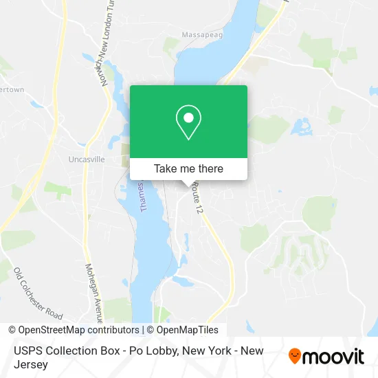 USPS Collection Box - Po Lobby map
