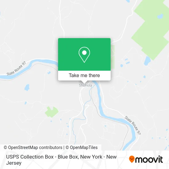 USPS Collection Box - Blue Box map