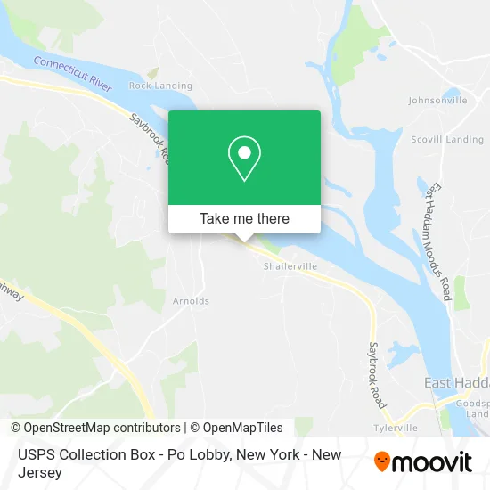 USPS Collection Box - Po Lobby map