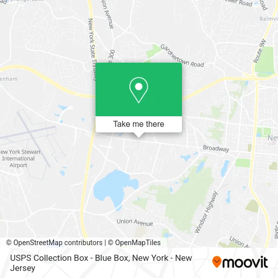 USPS Collection Box - Blue Box map