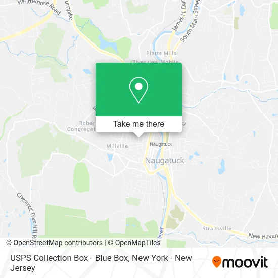 USPS Collection Box - Blue Box map