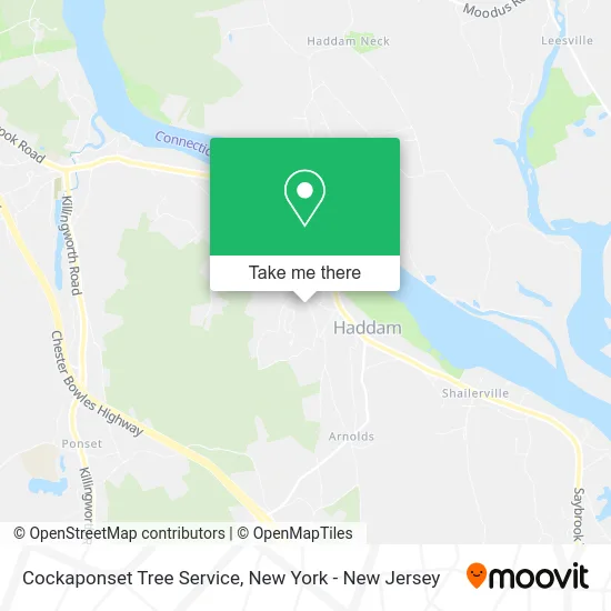 Cockaponset Tree Service map
