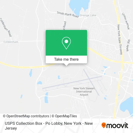 USPS Collection Box - Po Lobby map