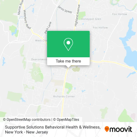 Supportive Solutions Behavioral Health & Wellness map