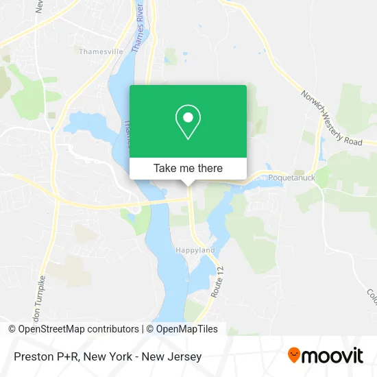 Preston P+R map