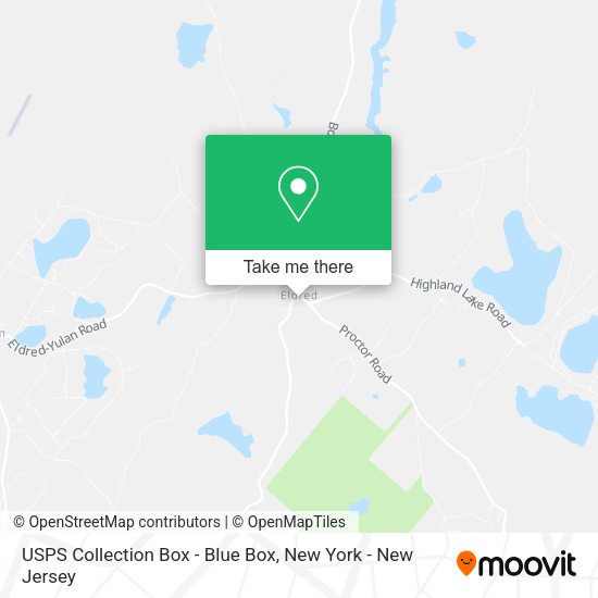 USPS Collection Box - Blue Box map