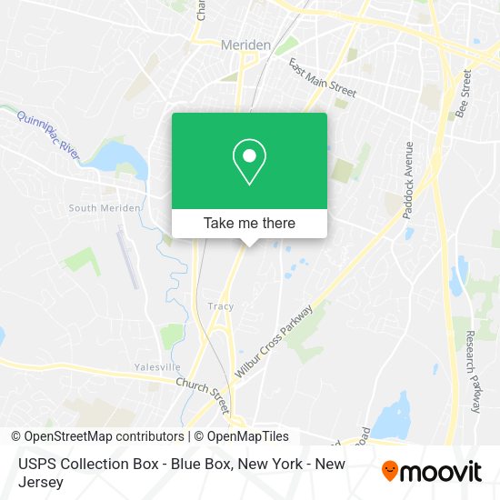 USPS Collection Box - Blue Box map