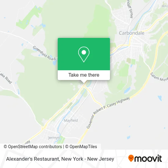 Alexander's Restaurant map