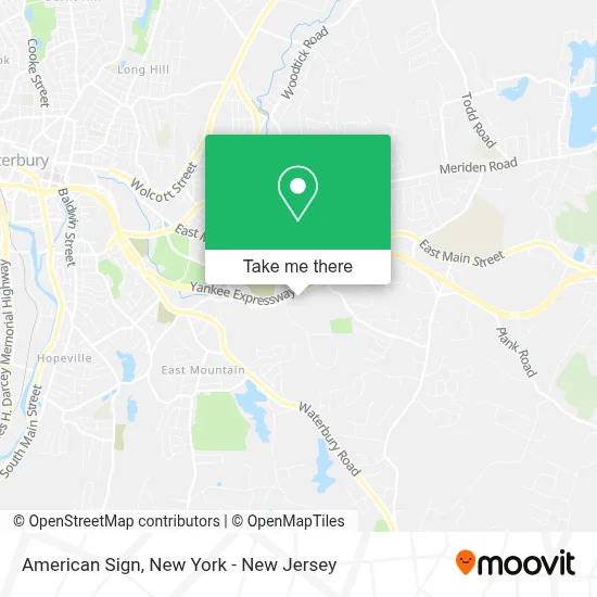 American Sign map