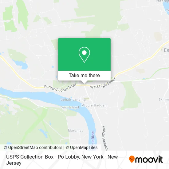 USPS Collection Box - Po Lobby map