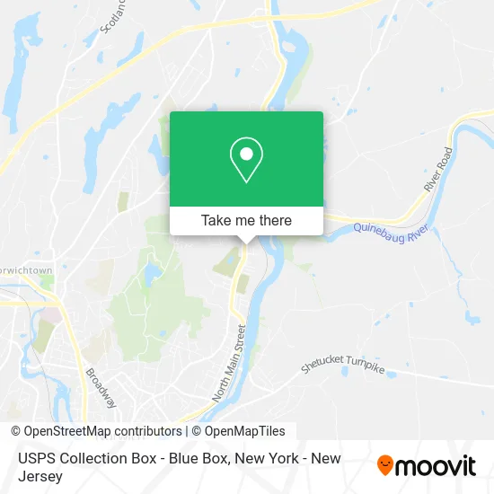 USPS Collection Box - Blue Box map