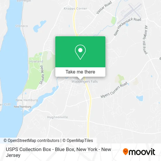 USPS Collection Box - Blue Box map