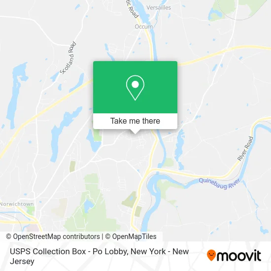 USPS Collection Box - Po Lobby map