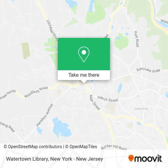 Watertown Library map