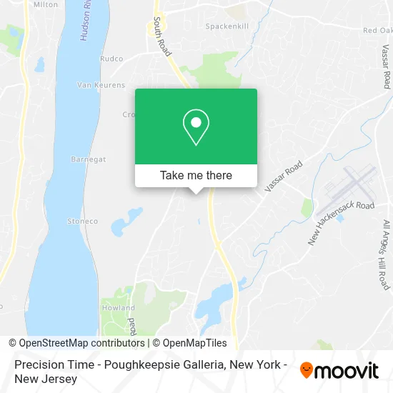 Precision Time - Poughkeepsie Galleria map